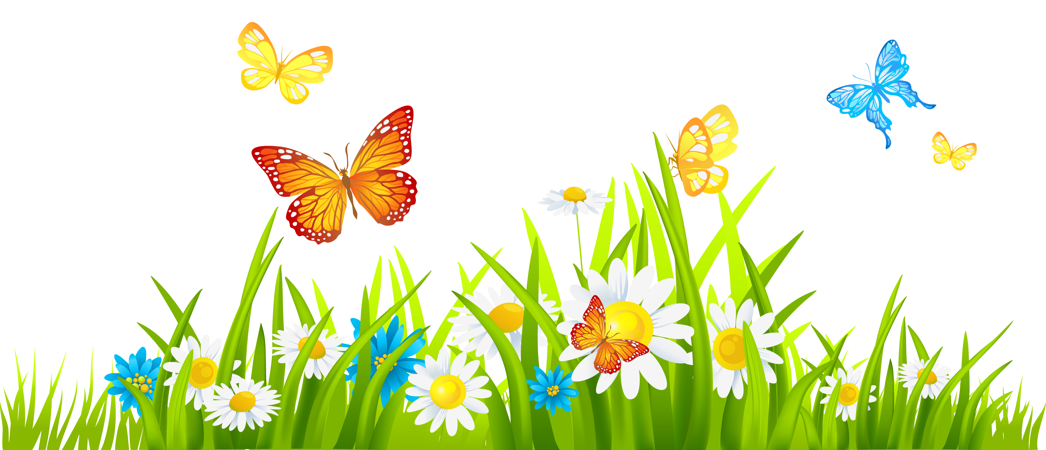 Grass And Flowers Images Png Image Clipart