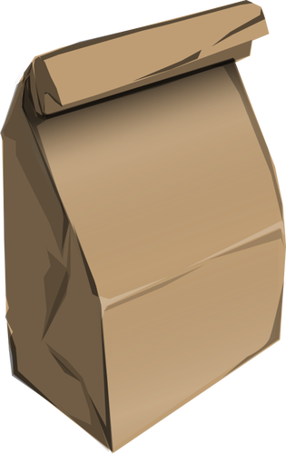 Of Fast Food Recyclable Paper Bag Clipart