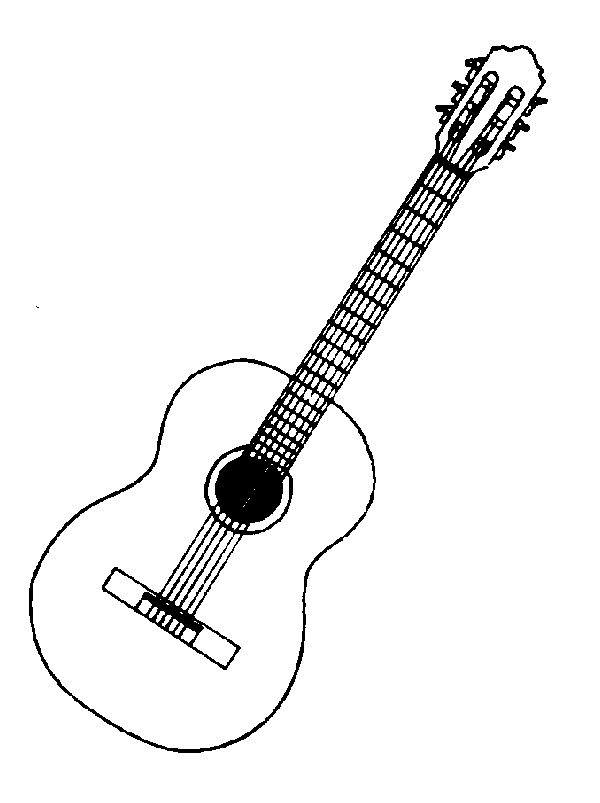 Electric Guitar Black And White Free Download Clipart