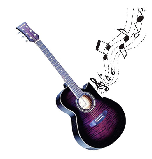 Electric Guitar Instrument Black Acoustic Musical Clipart