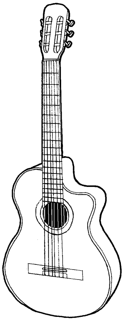 Download Sketch Guitar Les Acoustic Paul Gibson Drawing Clipart Png Free Freepngclipart