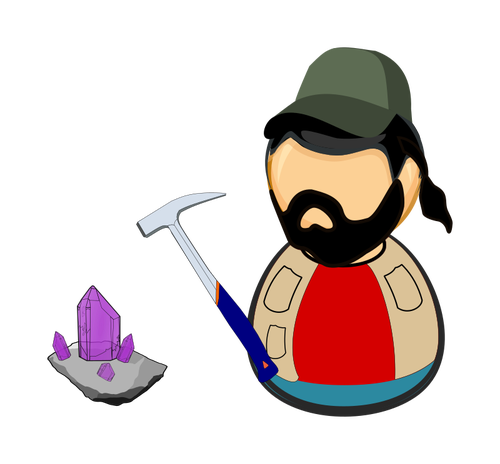 Mineral Collector Clipart