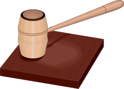 Candy Cane Gavel At Clker Vector Clipart