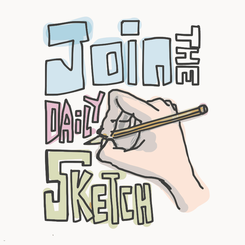 Of Join The Daily Sketch Poster Clipart