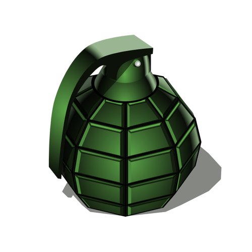 Green Hand Grenade Clipart