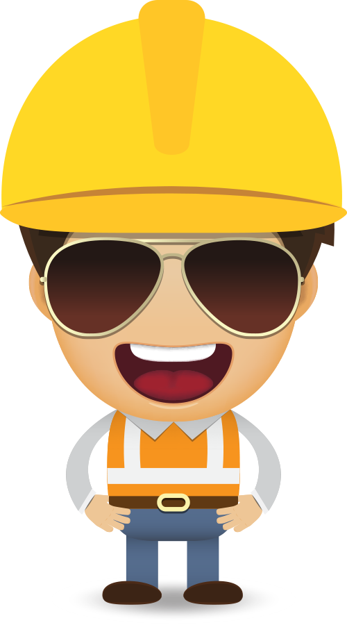 Laborer Worker Euclidean Vector Sunglasses Construction Cartoon Clipart