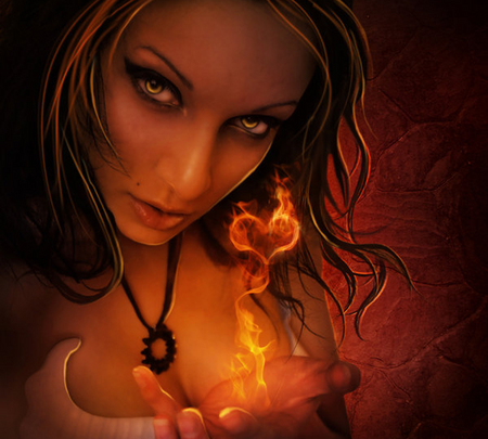 Heart With Flames Heart In Flames Fantasy Clipart
