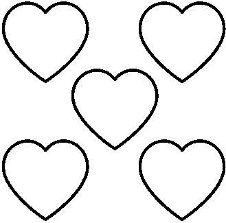 Hearts Heart Black And White Clipart Clipart