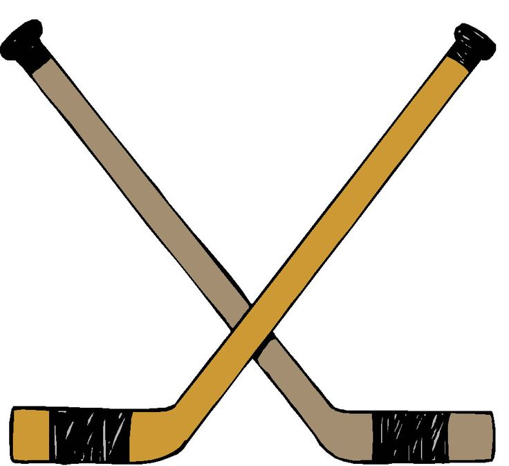 Sports On Hockey And Hockey Puck Clipart