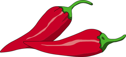 Of Mexican Chili Peppers Clipart
