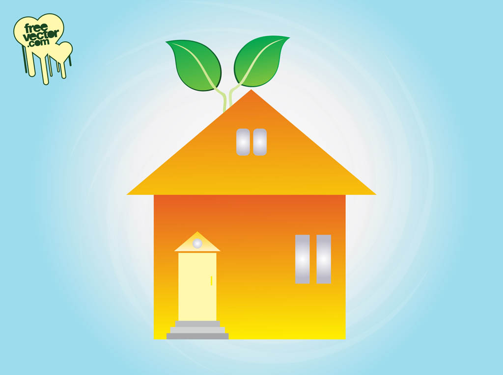 Eco Home Vector Png Image Clipart