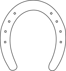 Horseshoe Horse Shoe Outline At Clker Vector Clipart