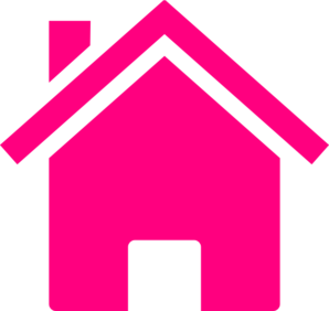 Pink House At Clker Vector Png Image Clipart