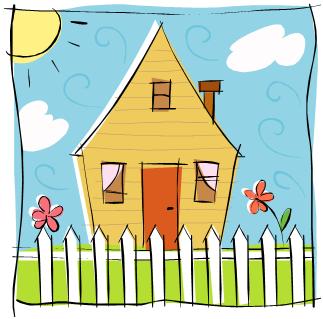 Clip Art House Taking The World On Clipart