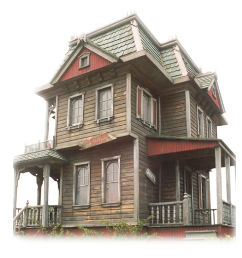 Building House Museum Historic Haunted Facade Clipart