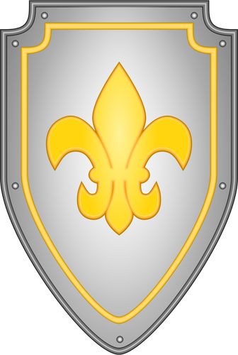 Shield With Flower Icon Clipart