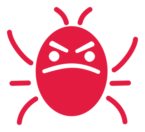 Bad Bug Icon Clipart