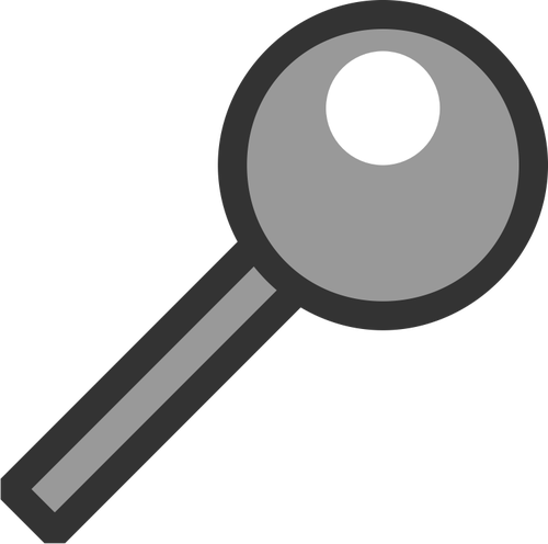 Grayscale Search Icon Clipart