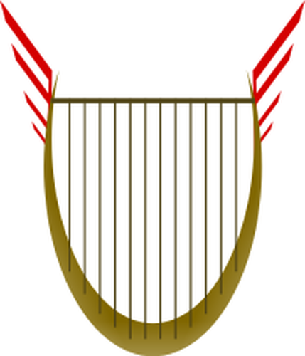 Lyre Musical Instrument Icon Clipart