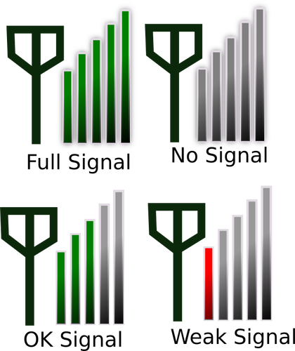 Signal Strength Icon Clipart