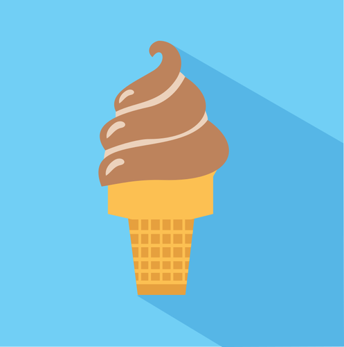 Chocolate Ice Cream Icon Clipart