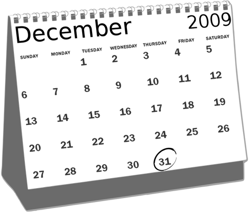 Desk Calendar Icon Clipart