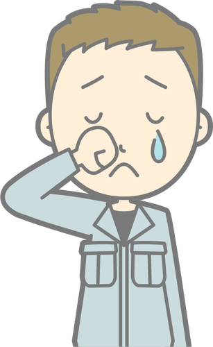 Crying Male Icon Clipart