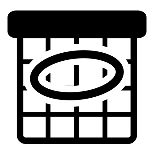 Of Primary Schedule Black And White Icon Clipart