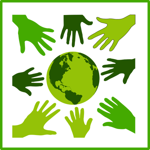 Eco Green Solidarity Icon Clipart