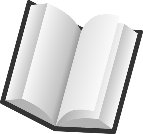 Tilted Open Book Icon Clipart