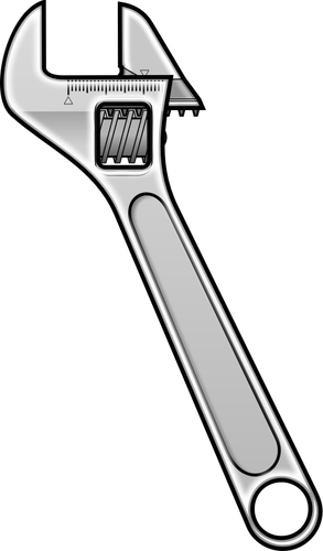 Adjustable Wrench Icon Clipart