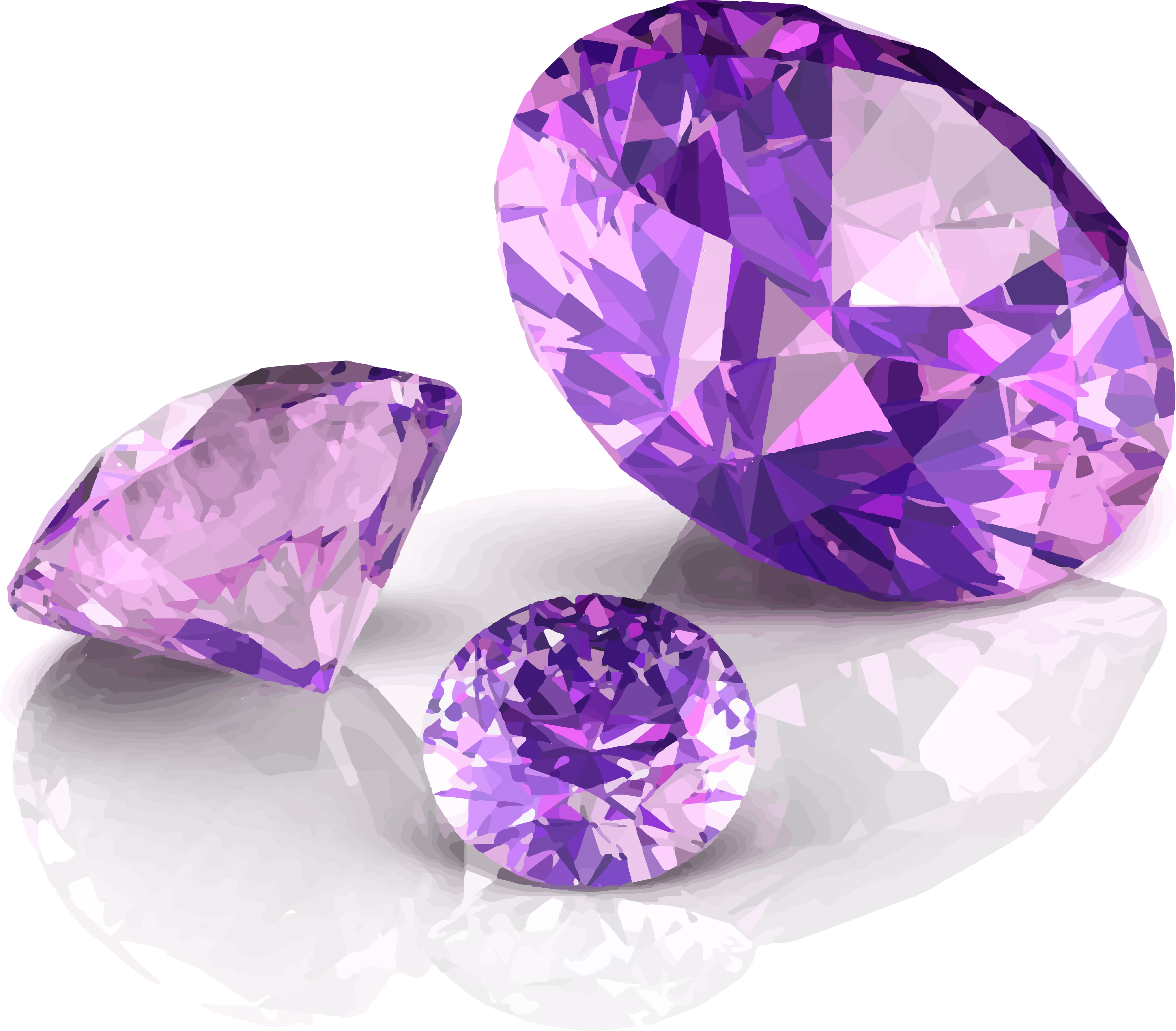 Quartz Jewellery Purple Diamond Diagram Vector Amethyst Clipart