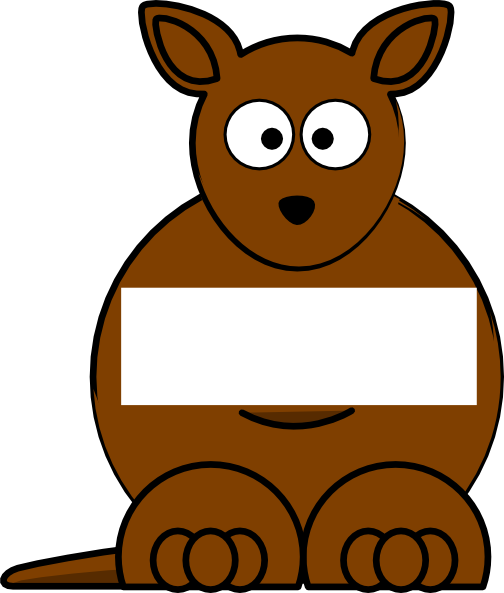 Brown Sightword Kangaroo At Vector Free Download Clipart