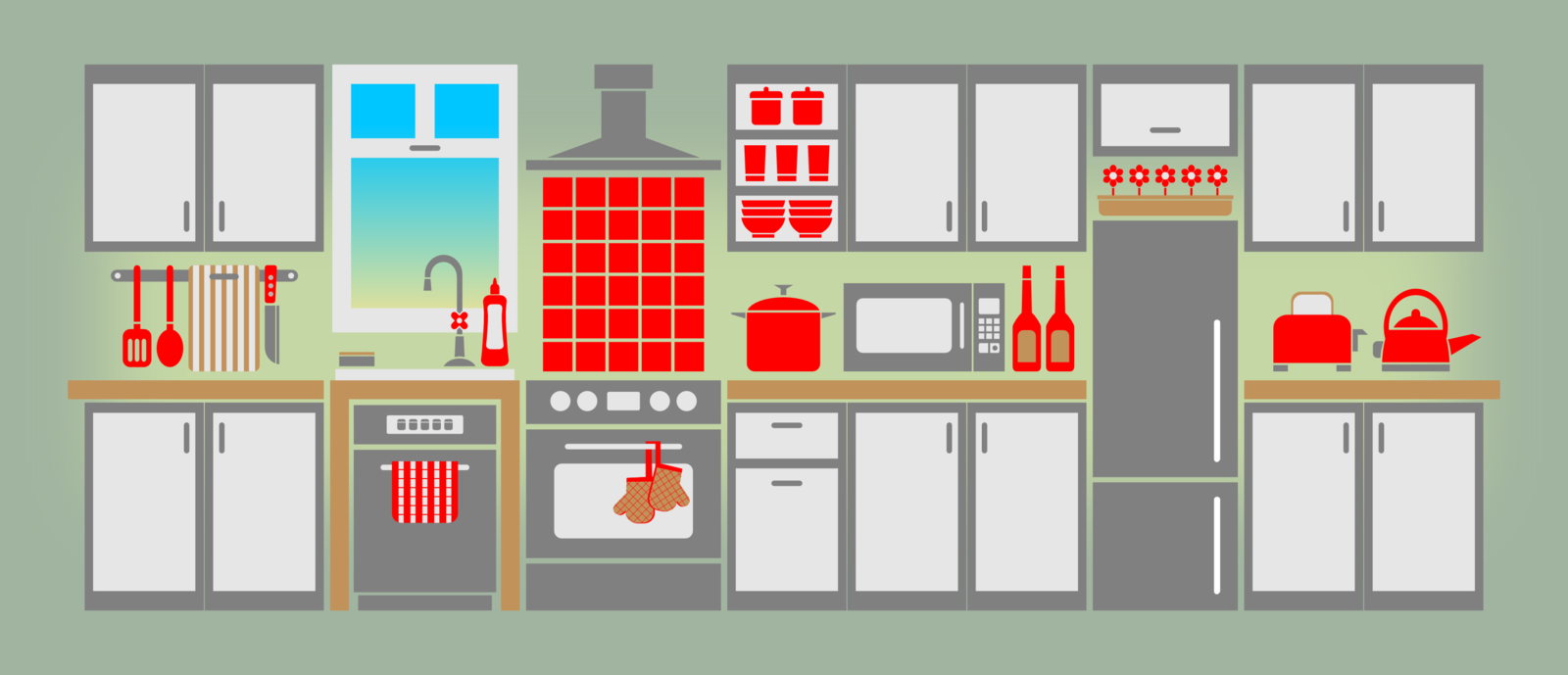 Simple Kitchen By Viscious Speed On Deviantart Clipart