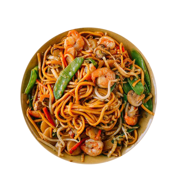 And Cuisine Noodles Chinese Mein Chow Shrimp Clipart