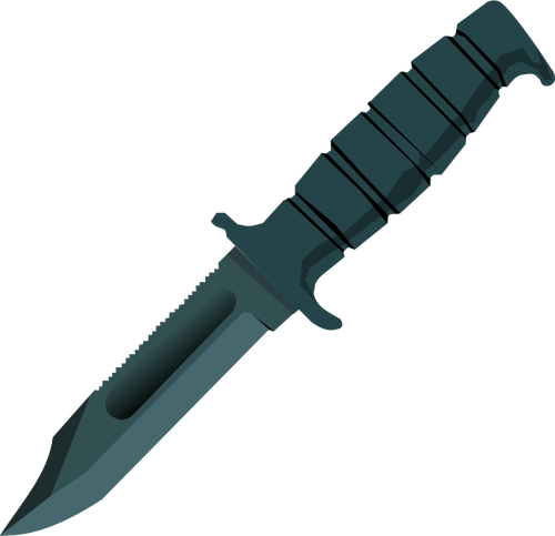 Knife With Rubber Handle Clipart