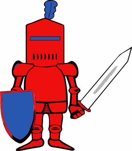 Of Classic Knight In Armor Clipart