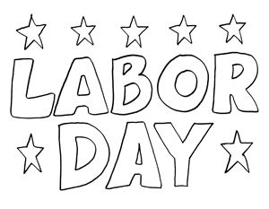 Labor Day Black And White Png Image Clipart