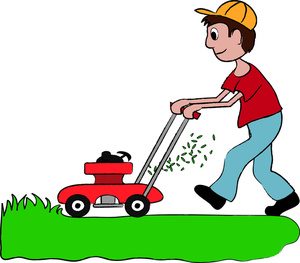 Lawn Mower Mowing Kid Transparent Image Clipart