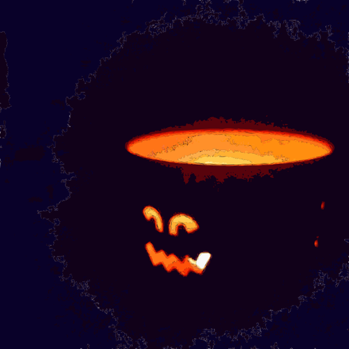 Of Candle Lighting Up A Scary Face For Halloween Clipart