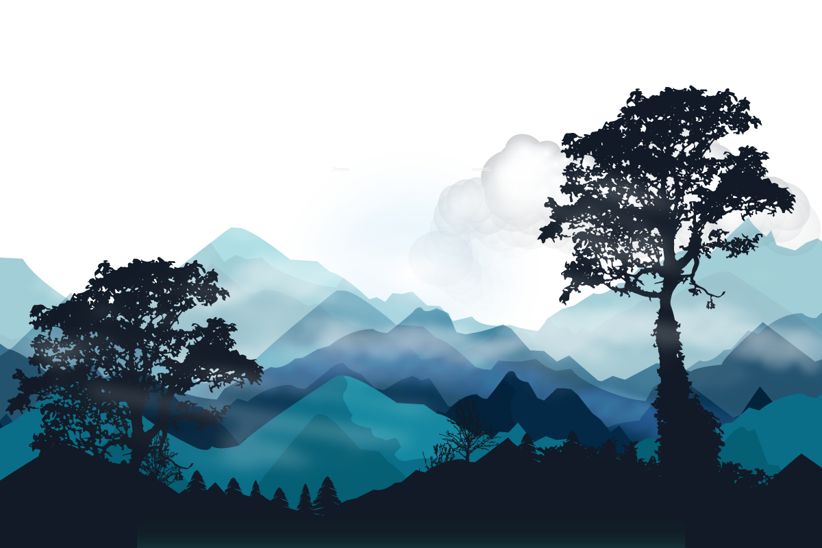 Download Mountains Far Light Tree Euclidean Vector Forest Clipart PNG