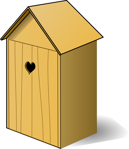 Wood Toilet Closed Clipart