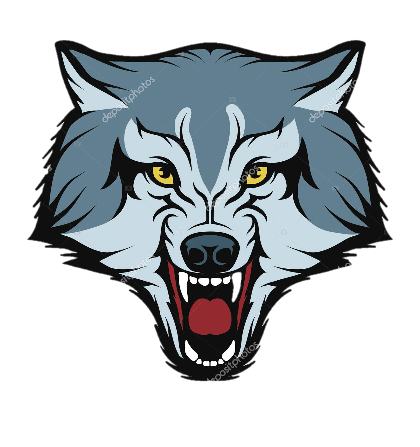 Gray Wolf Logo Free Download PNG HQ Clipart