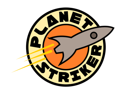 ''Planet Striker'' Logo Clipart