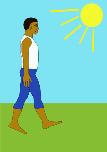 Walking In Nature Clipart