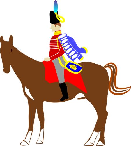 Of National Guard On Horse Clipart