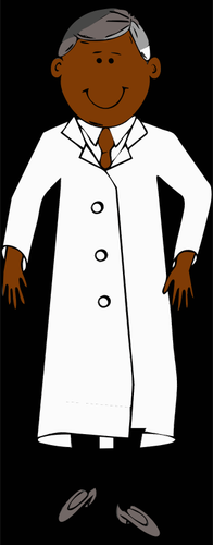 Scientist In White Lab Coat Clipart