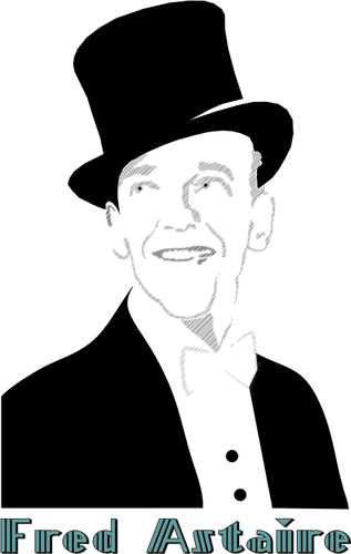 Of Portrait Of Fred Astaire Clipart
