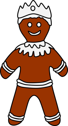 Gingerbread Cookie In Male Shape Clipart