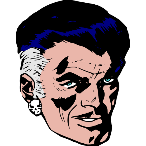 Scary Man From Comics Clipart